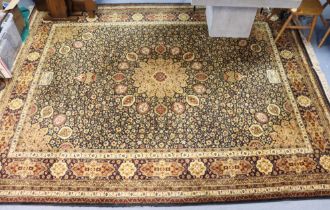 A Prado Tebrizia carpet of ivory & cream ground & with all-over repeating multi-coloured floral