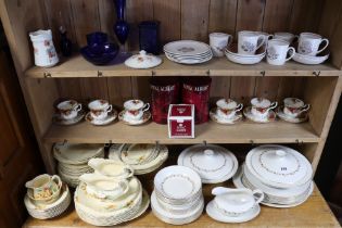 Various items of decorative dinner & tea ware; & various other items of decorative china &