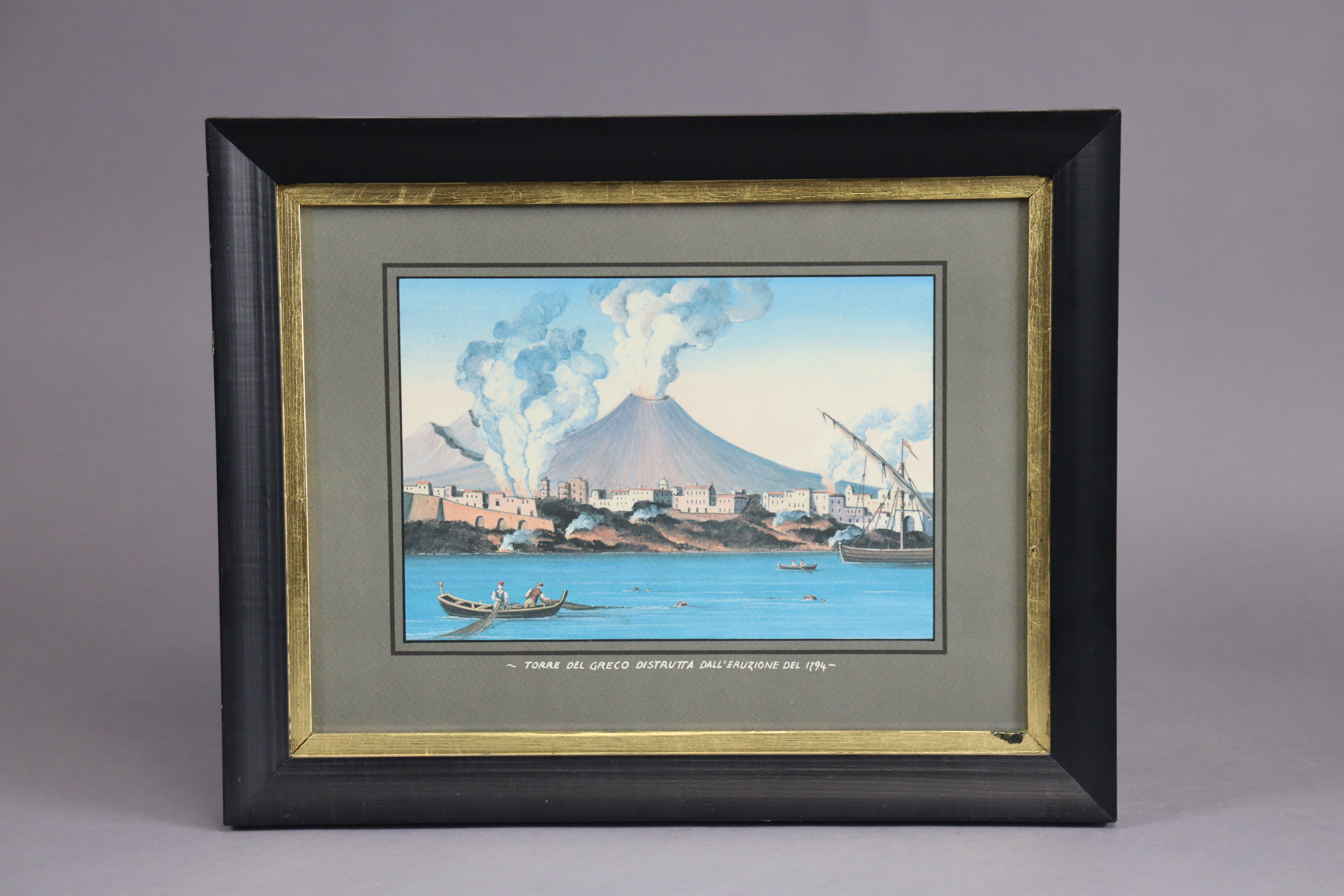 A set of twelve ‘Bay of Naples’ coloured lithographs, after 19th century Neopolitan School gouache - Image 8 of 11