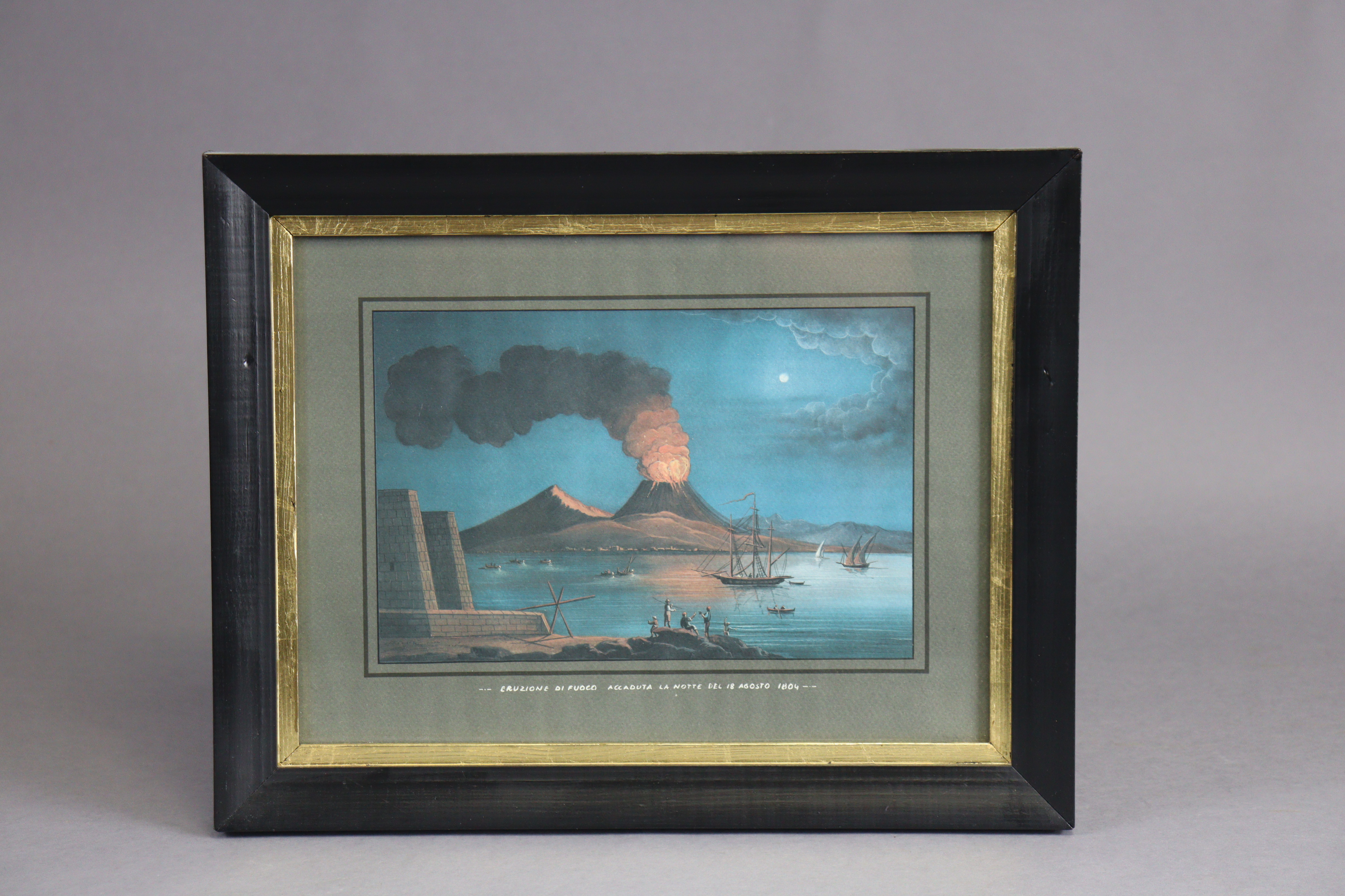 A set of twelve ‘Bay of Naples’ coloured lithographs, after 19th century Neopolitan School gouache - Image 10 of 11