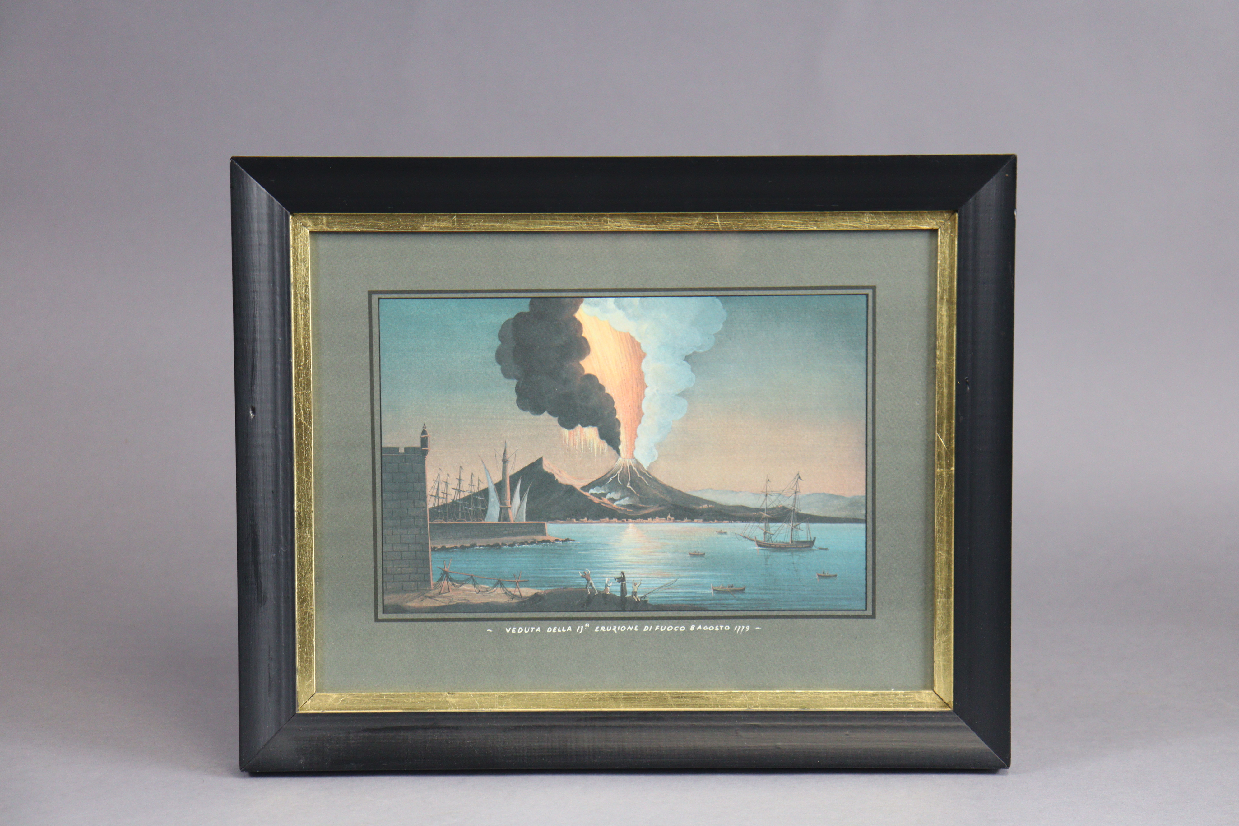 A set of twelve ‘Bay of Naples’ coloured lithographs, after 19th century Neopolitan School gouache - Image 3 of 11