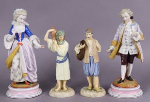 A pair of Royal Worcester “Hadley Collection” porcelain standing male & female figures titled: “East