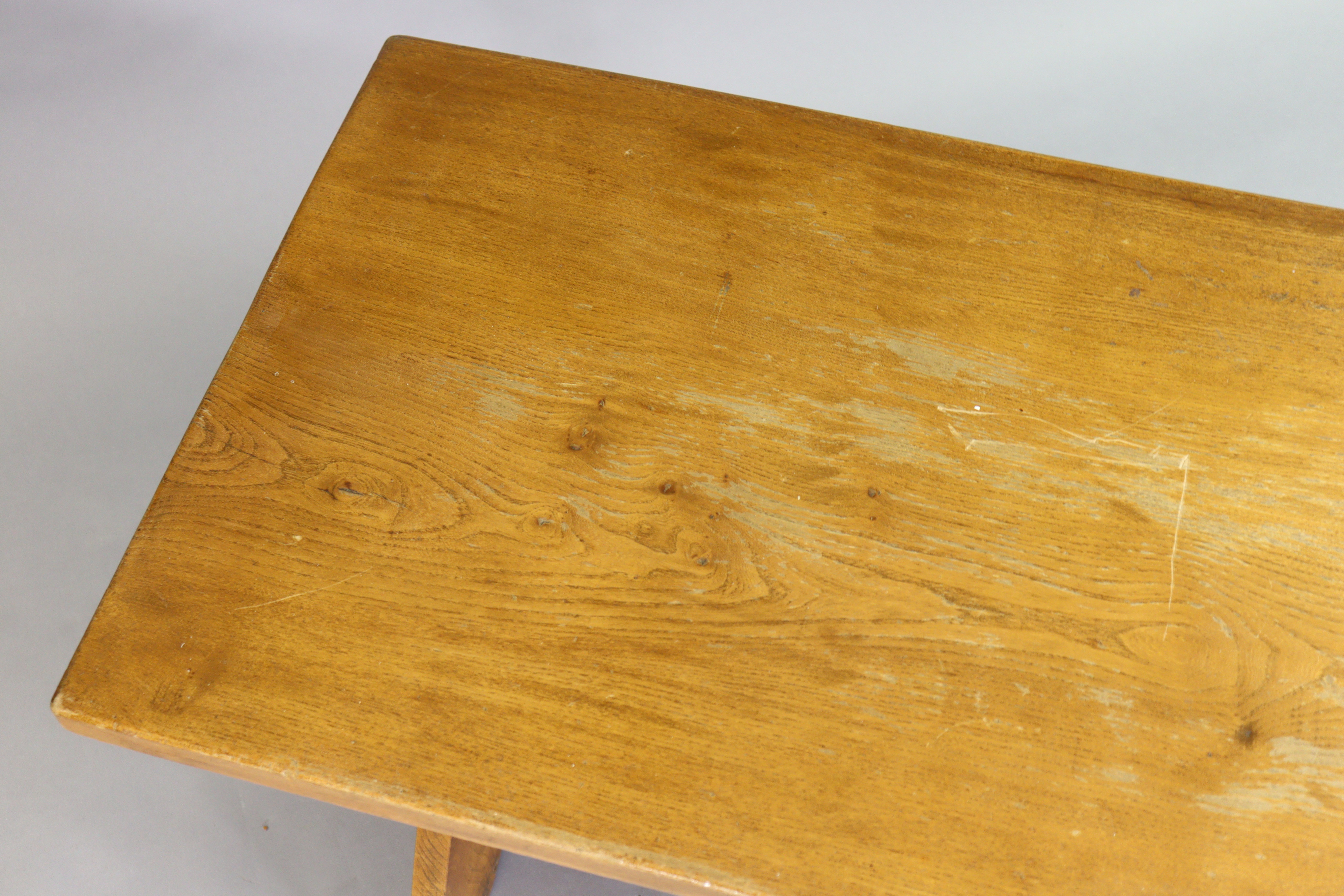 A Victorian mahogany bedside cupboard enclosed by a panel door, & on a plinth base, 36.5cm wide x - Image 9 of 9