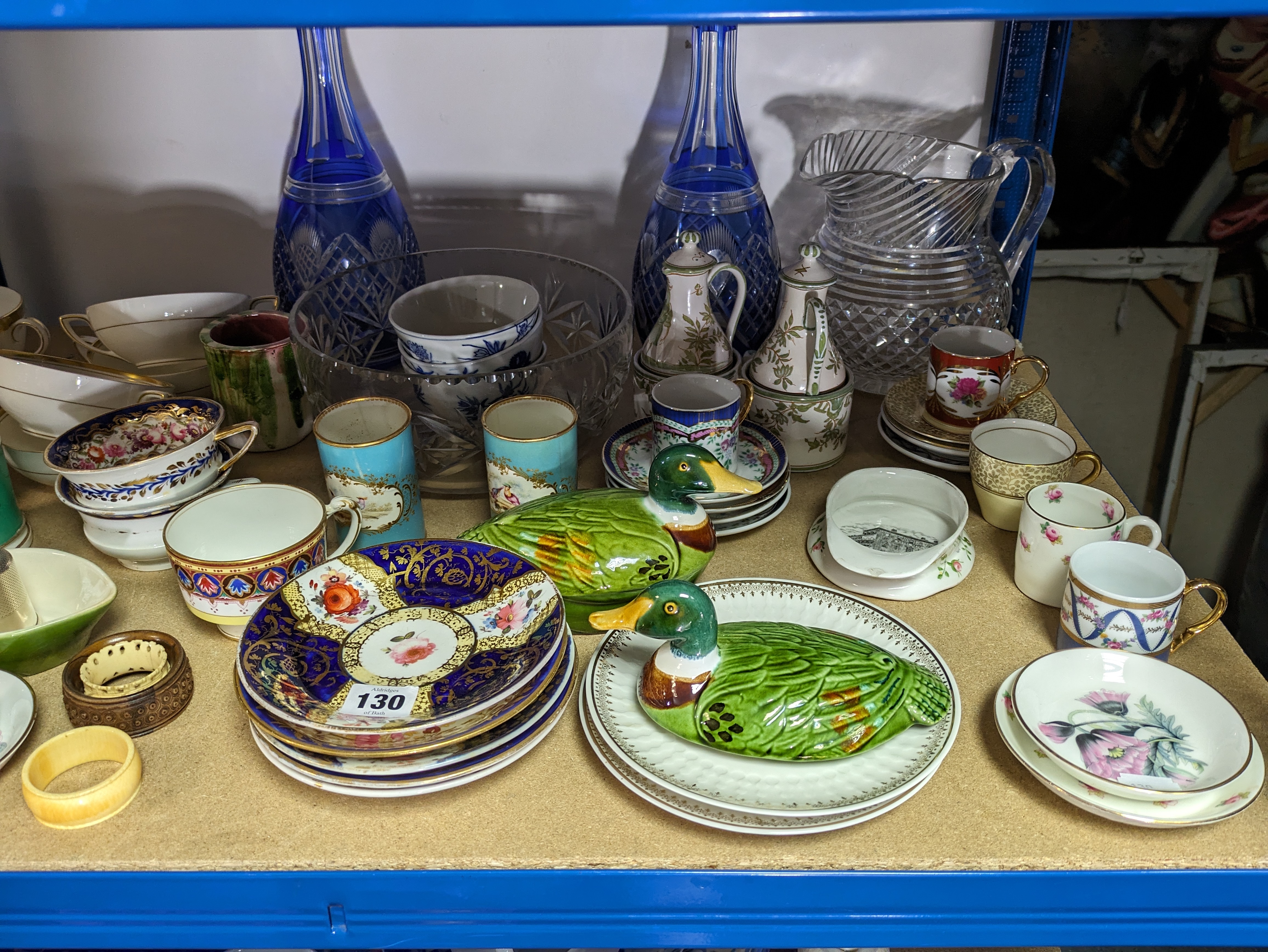 Various items of decorative china, pottery, & glassware, part w.a.f. - Image 3 of 10