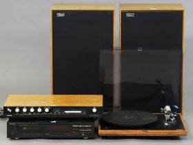 A pair of Celestion “Ditton 33” hi/fi speakers; & a matched hi/fi system.