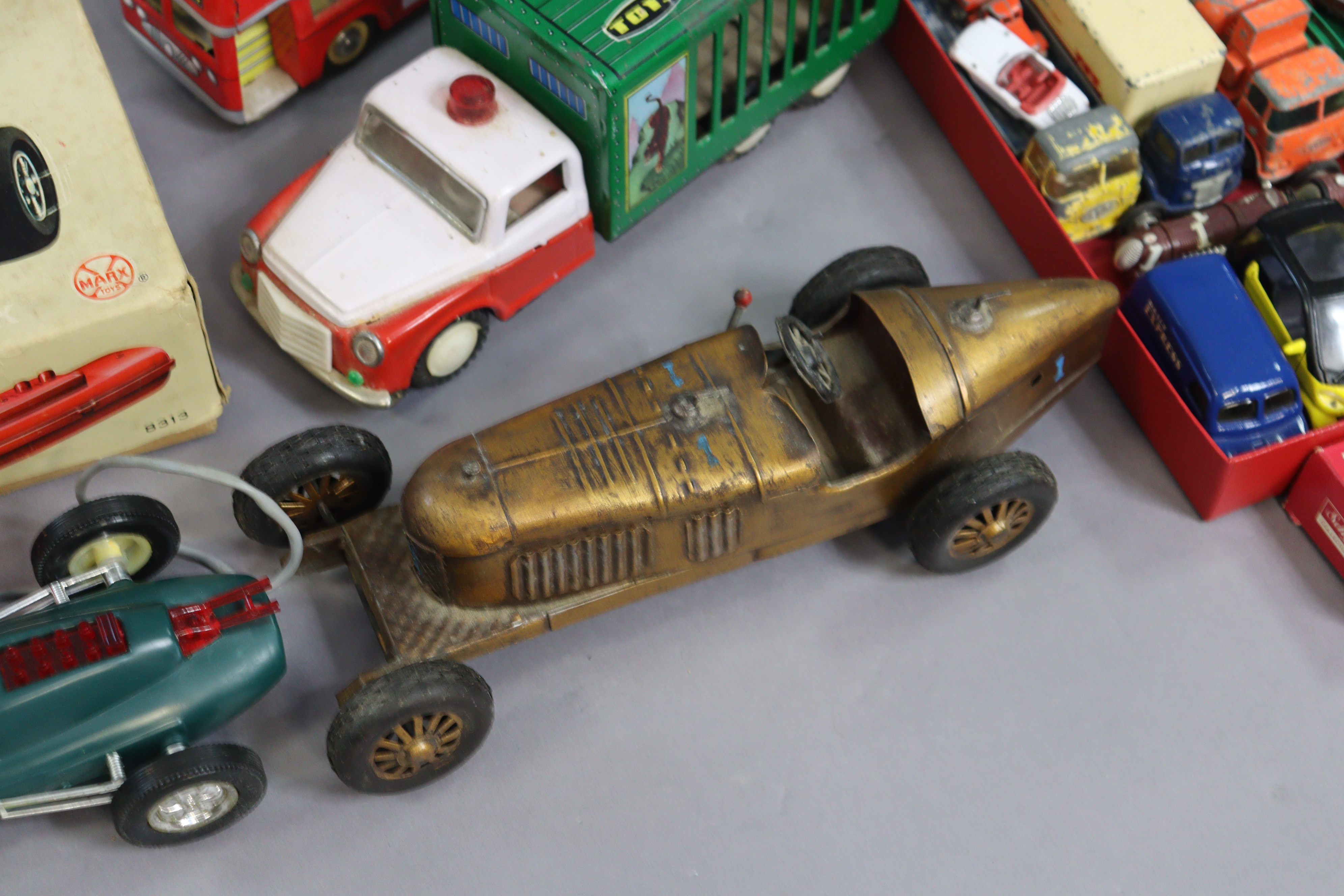 A Marx battery-operated remote control “Lotus Ford” racing car, boxed, and various scale model - Image 4 of 7
