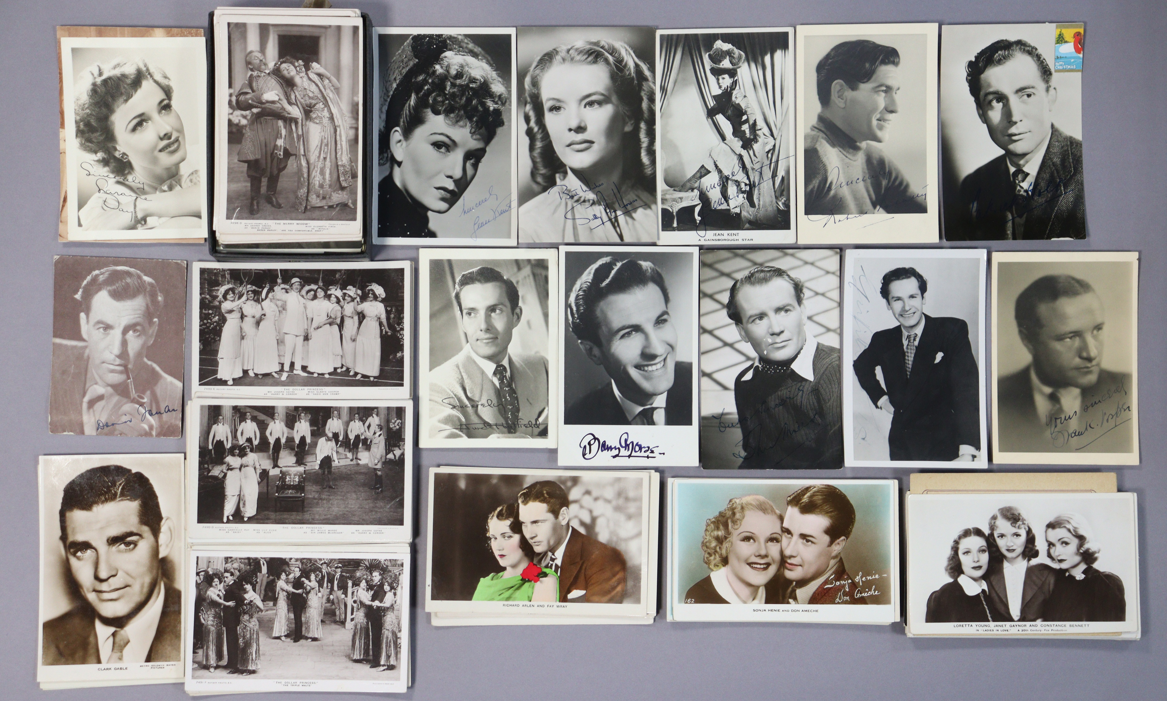 Approximately eighty loose postcards – all actors & actresses, circa. mid-20th century.