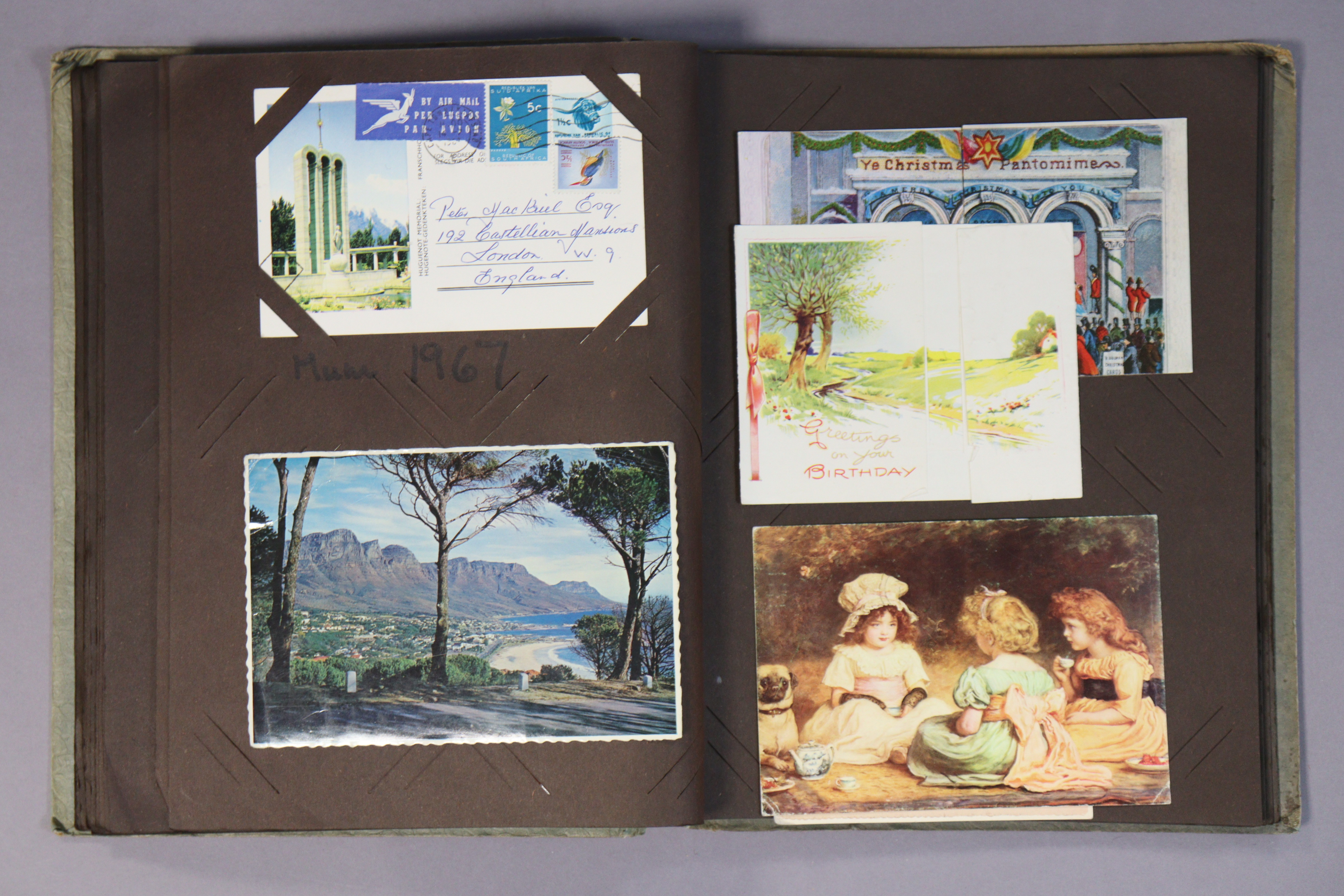 An album of approximately one hundred postcards, early mid-20th century, greetings, British & - Image 13 of 15