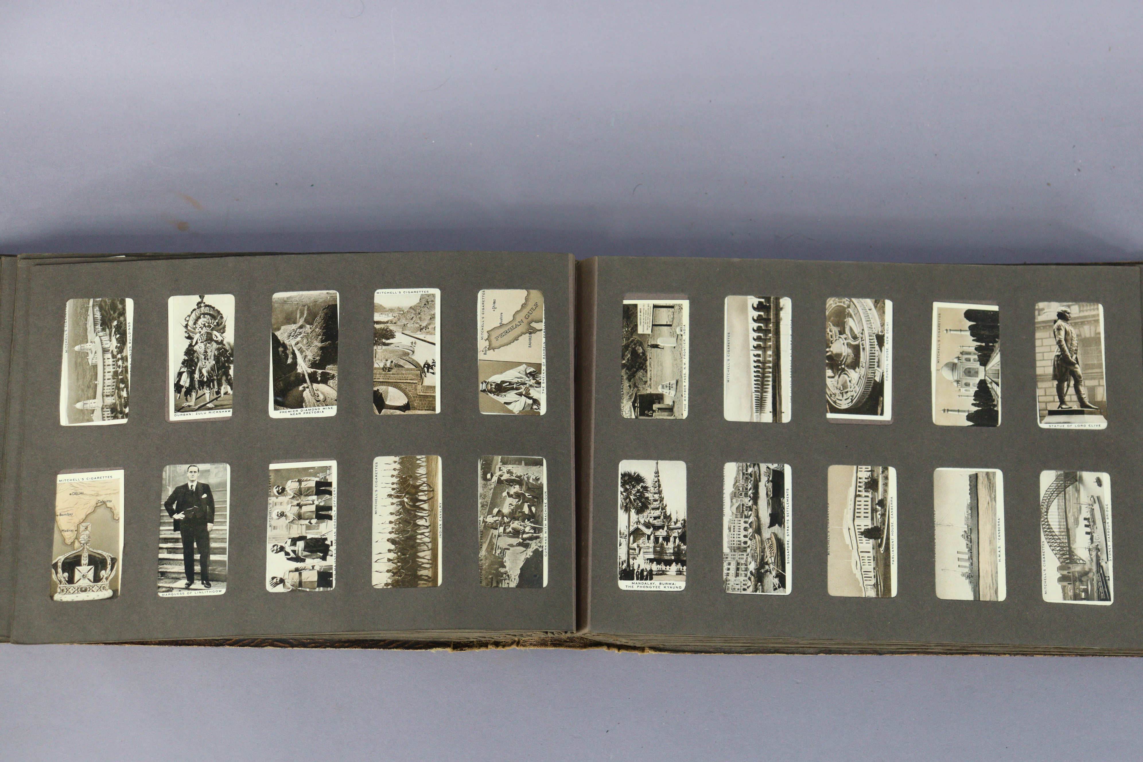 A vintage album of mixed cigarette cards including a set of Mitchell’s “Our Empire” cards; a set - Image 11 of 16