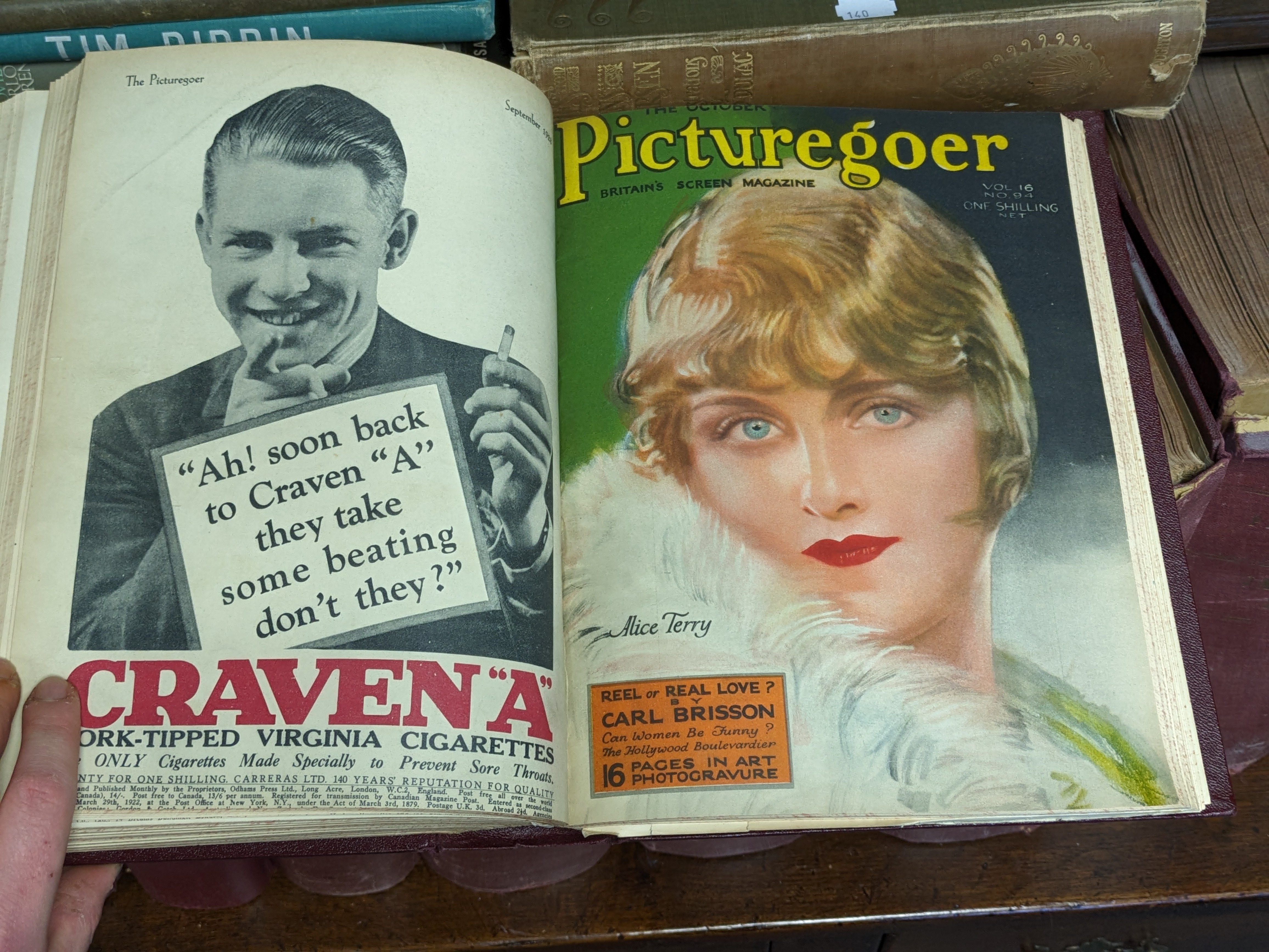 Twenty-five bound volumes of “Picturegoer” magazine circa. 1919-1949 (all covers appear to be presen - Image 12 of 36