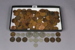 Two £5 crowns, 1996 & 2000; a Churchill crown; & a small quantity of cupro-nickel & bronze coins.