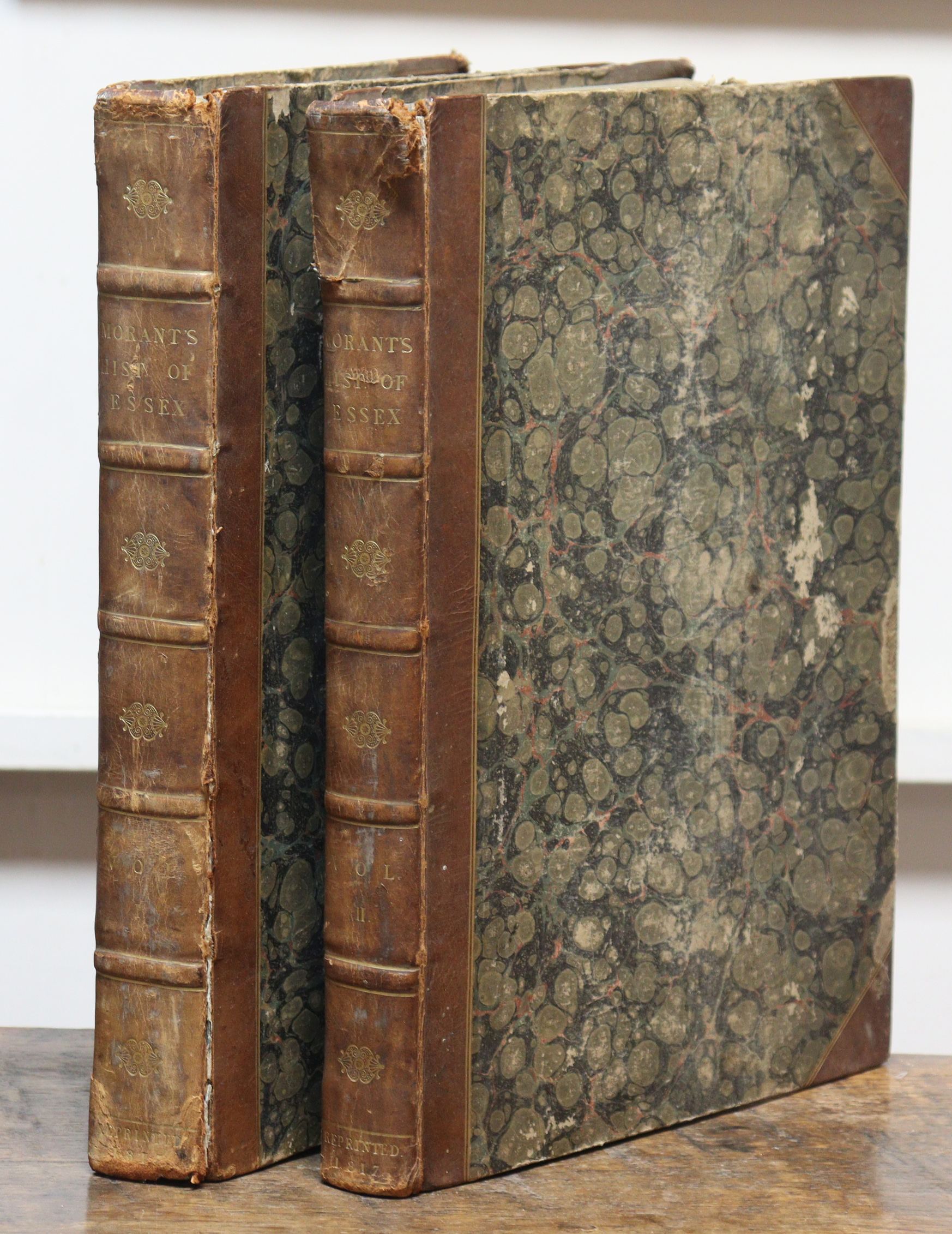 MORANT, Philip, “The History and Antiquities of the Country of Essex”, 2 vols, published 1816 by T.