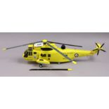 A Bravo Delta model Royal Air Force Sea King rescue helicopter (ZES70) (slight faults to rotor).