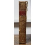 CLARKE, Samuel (trans.) Homer’s Iliad, Homers Ilias”, Vol I (of 2), published 1790, London, calf
