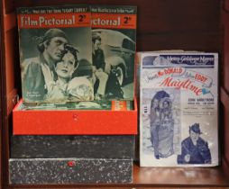 A collection of assorted theatre programmed, magazines, publicity photographs, etc, and a small