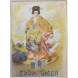 RAYMOND TOURNON (1870-1919). “Sada Yacco” coloured advertising poster for the Japanese actress &