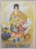 RAYMOND TOURNON (1870-1919). “Sada Yacco” coloured advertising poster for the Japanese actress &