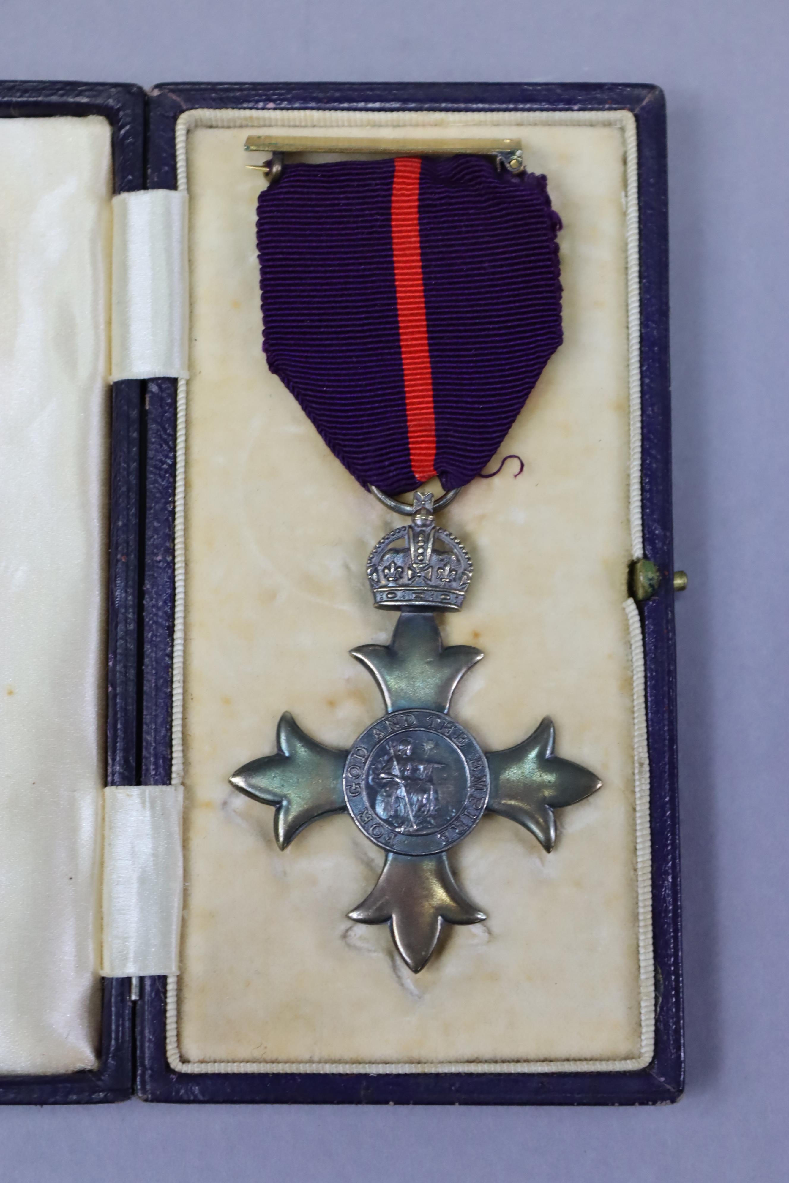 OBE, officer’s badge, Military Division, 1st type, in original Gerrard & Co. case; together with a - Image 3 of 5