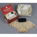 Various items of Victorian & later lace.