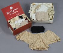 Various items of Victorian & later lace.