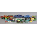 Twenty-nine various die-cast scale model vehicles by Dinky, Corgi, and others, and three various toy