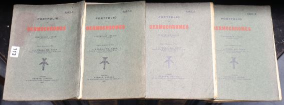 A set of four early 20th century “portfolios of Demochromes” by Professor Jacobi (1903), together