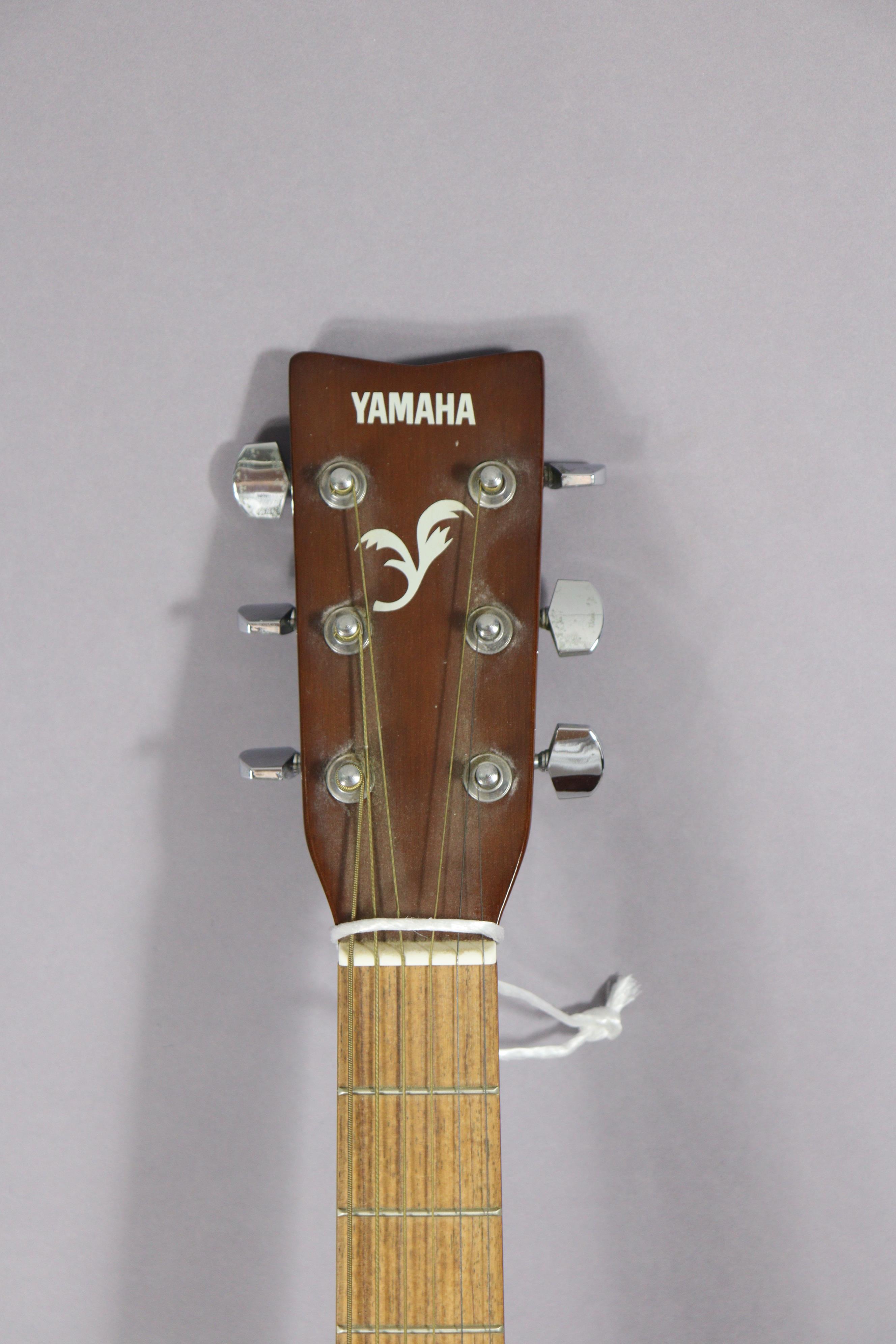 A Yamaha “F-310” six-string acoustic guitar (lacking case). - Image 4 of 6