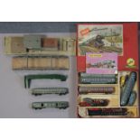 A Trix Express trainset, boxed, incomplete; & various items of rolling stock, track, etc.