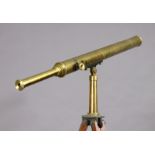 A Vintage brass “BETA” telescope by F. Burnerd and co of Putney London, with case & tripod.