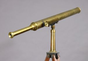 A Vintage brass “BETA” telescope by F. Burnerd and co of Putney London, with case & tripod.
