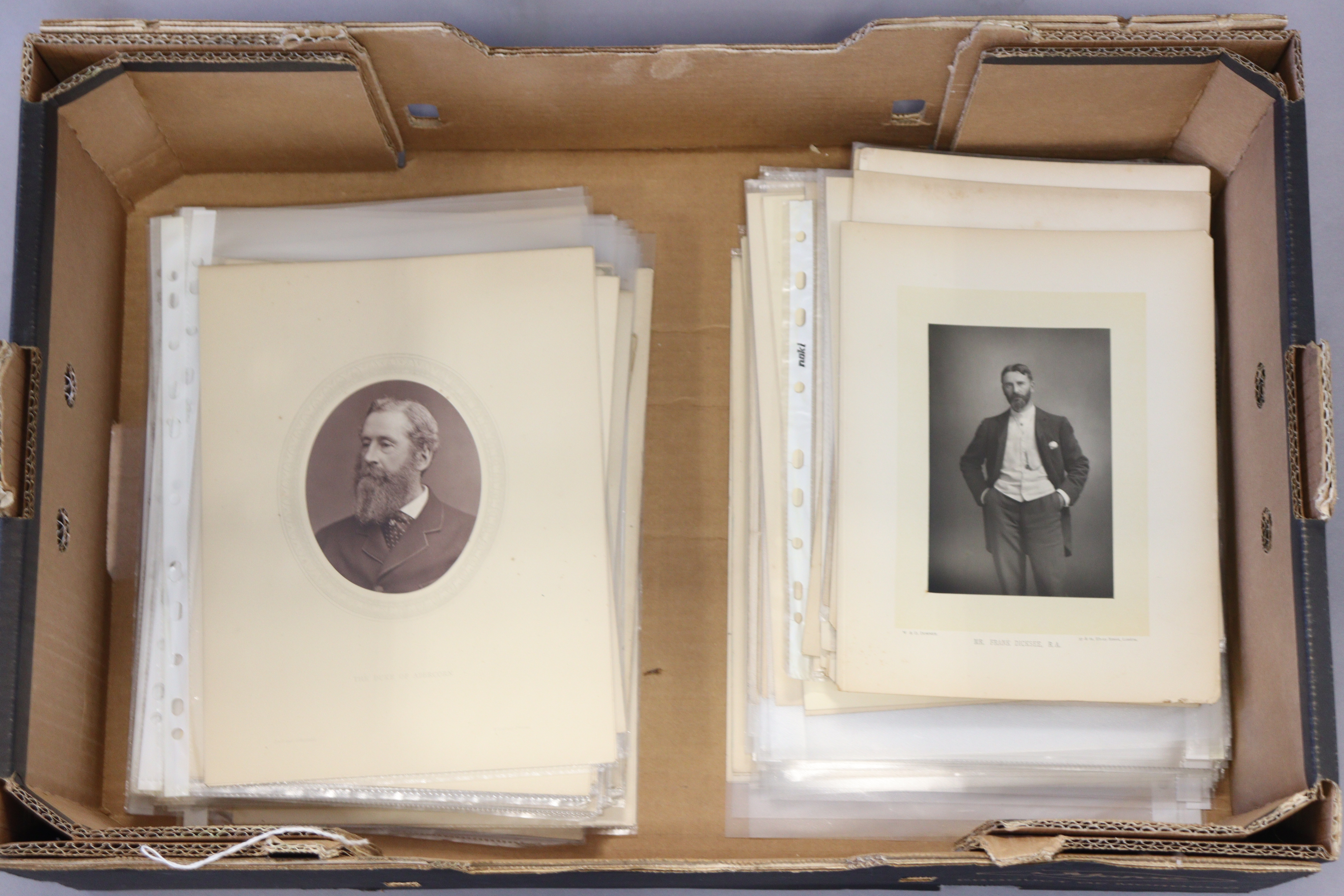 Approximately one hundred various vintage photographic portraits, most in plastic sleeves. - Image 4 of 4