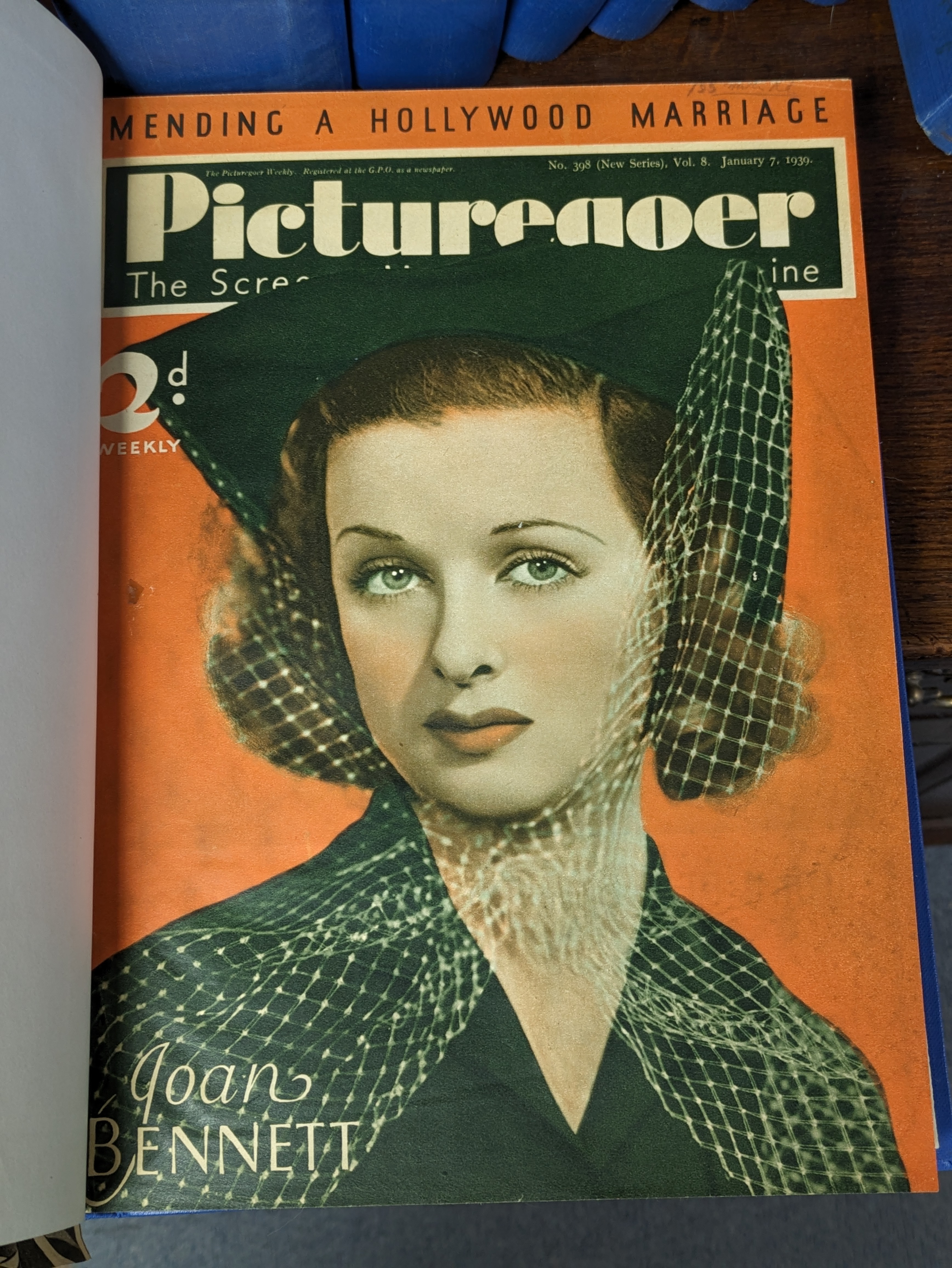 Twenty-five bound volumes of “Picturegoer” magazine circa. 1919-1949 (all covers appear to be presen - Image 28 of 36