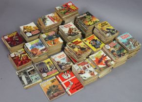 A large collection of war magazines including commando, war picture library, battle picture library,