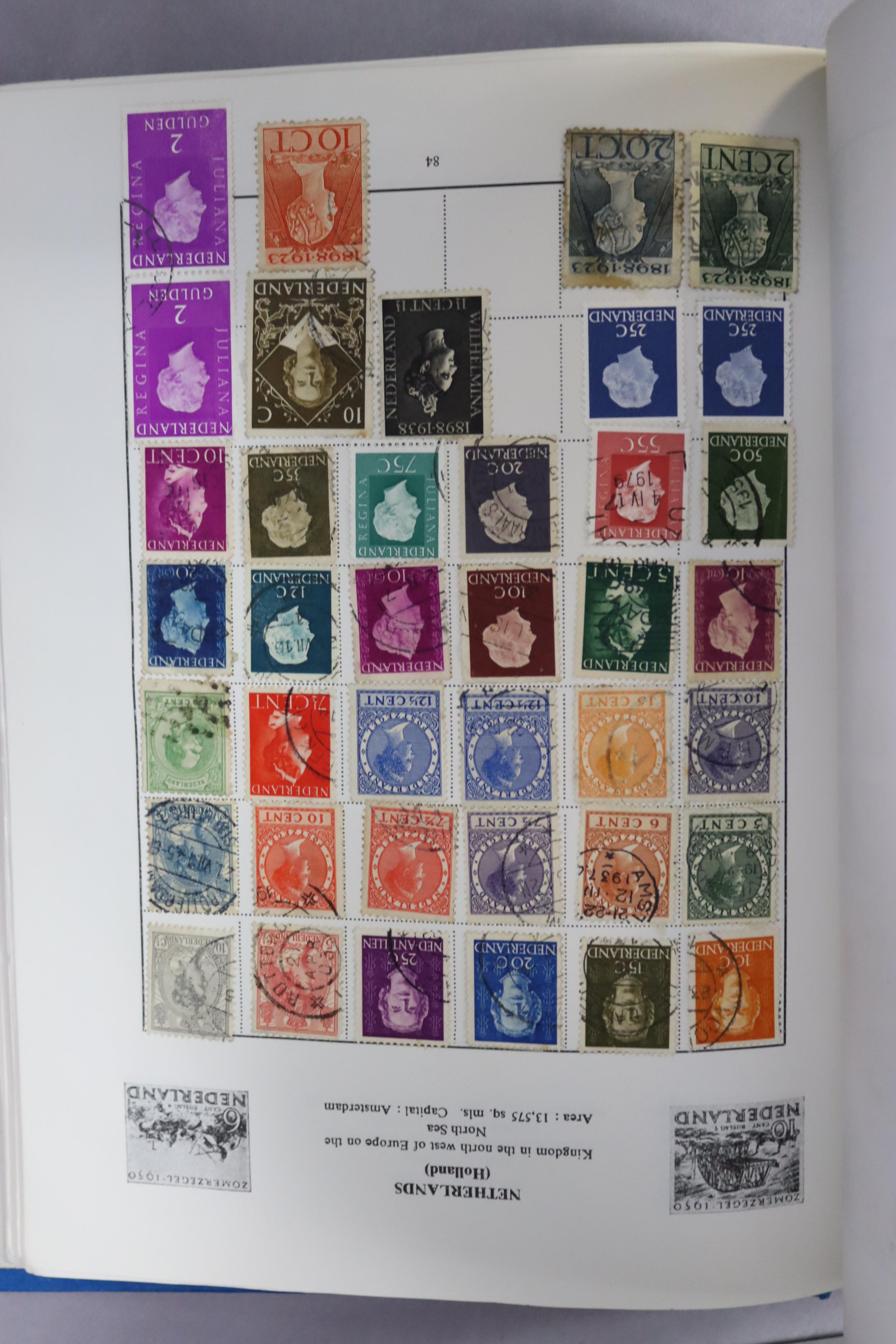 A collection of world stamps in one Rapkin “Favourite” album & one Pelham Major album; a - Image 4 of 8