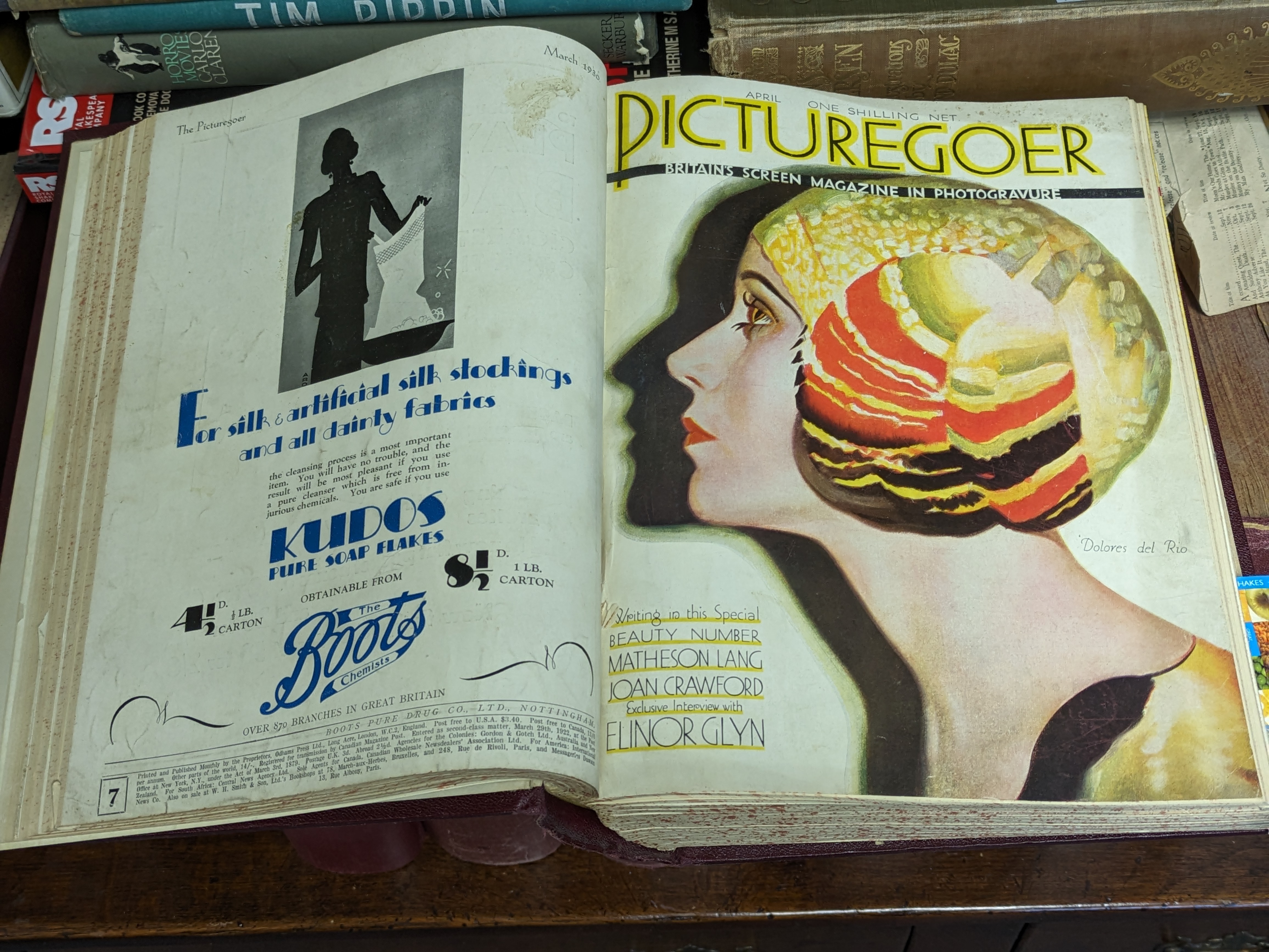 Twenty-five bound volumes of “Picturegoer” magazine circa. 1919-1949 (all covers appear to be presen - Image 35 of 36