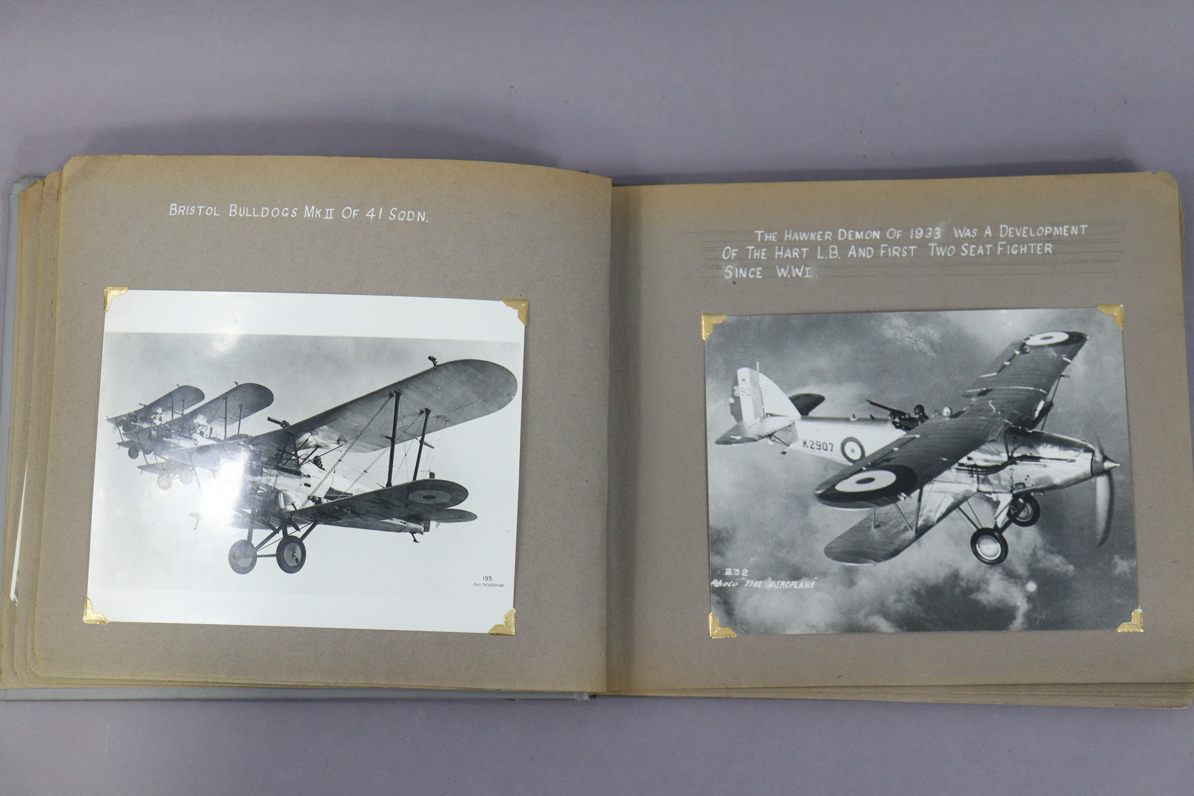 A WWII photograph album containing numerous photographs, postcards, & ephemera all relating to R.A. - Image 8 of 13