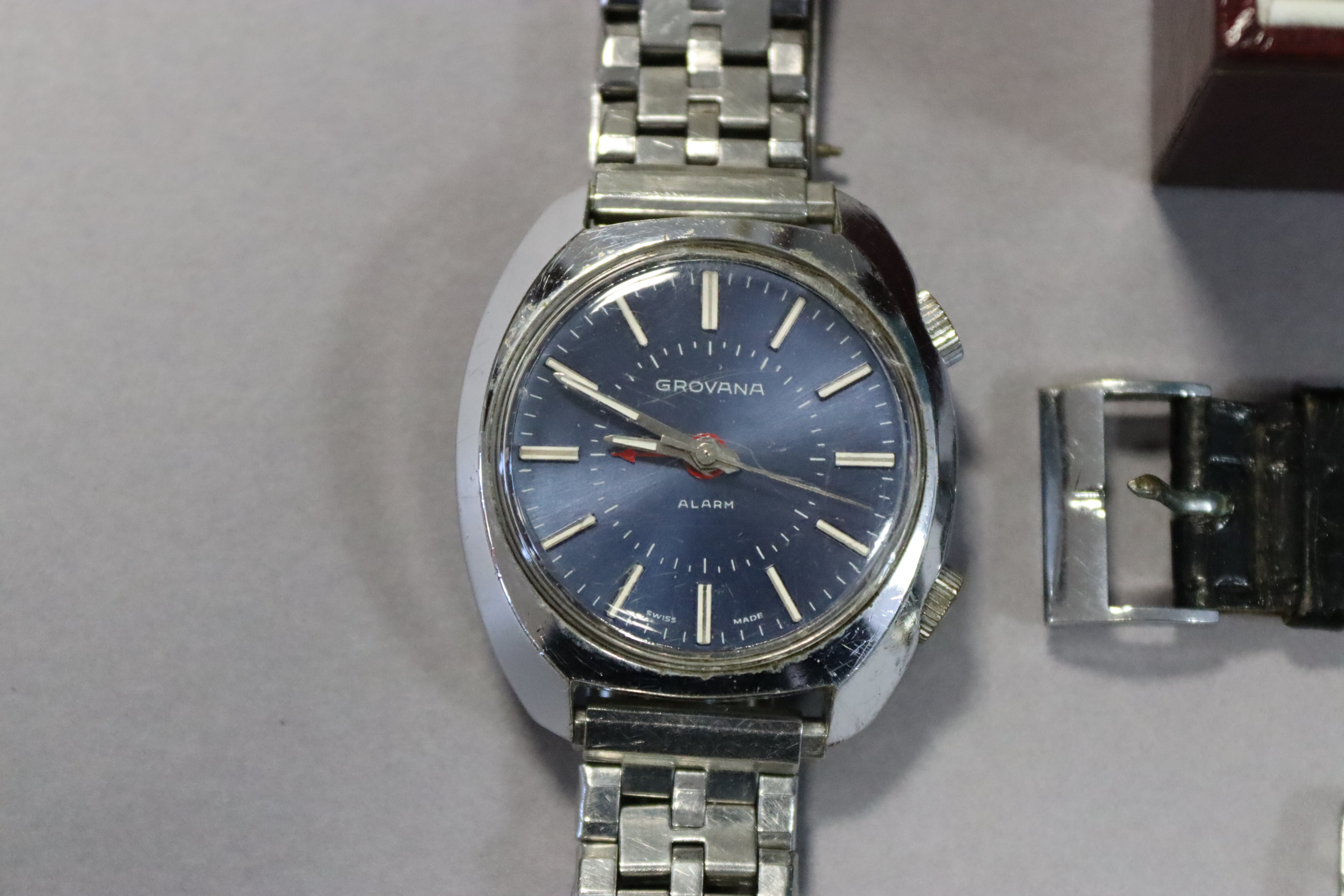 Two Rotary gent’s wristwatches, both cased; & four other wristwatches. - Image 4 of 6