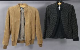 A Margo Prinz ladies’ jacket; & an Italian suede men’s jacket.