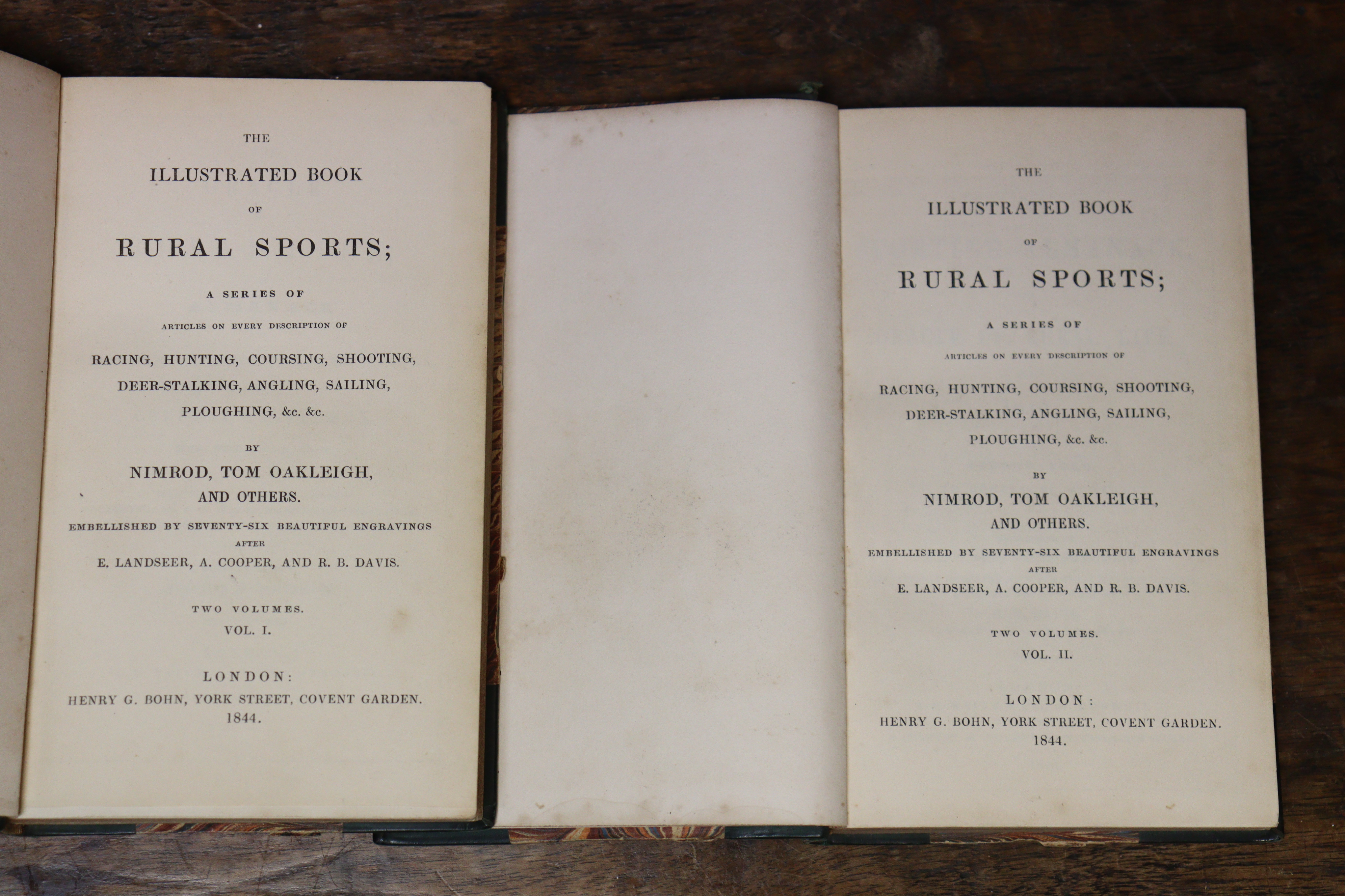 “The Illustrated Book of Rural Sports”, by Nimrod, Tom Oakleigh, and others, 2 vols, published 1844, - Image 4 of 5