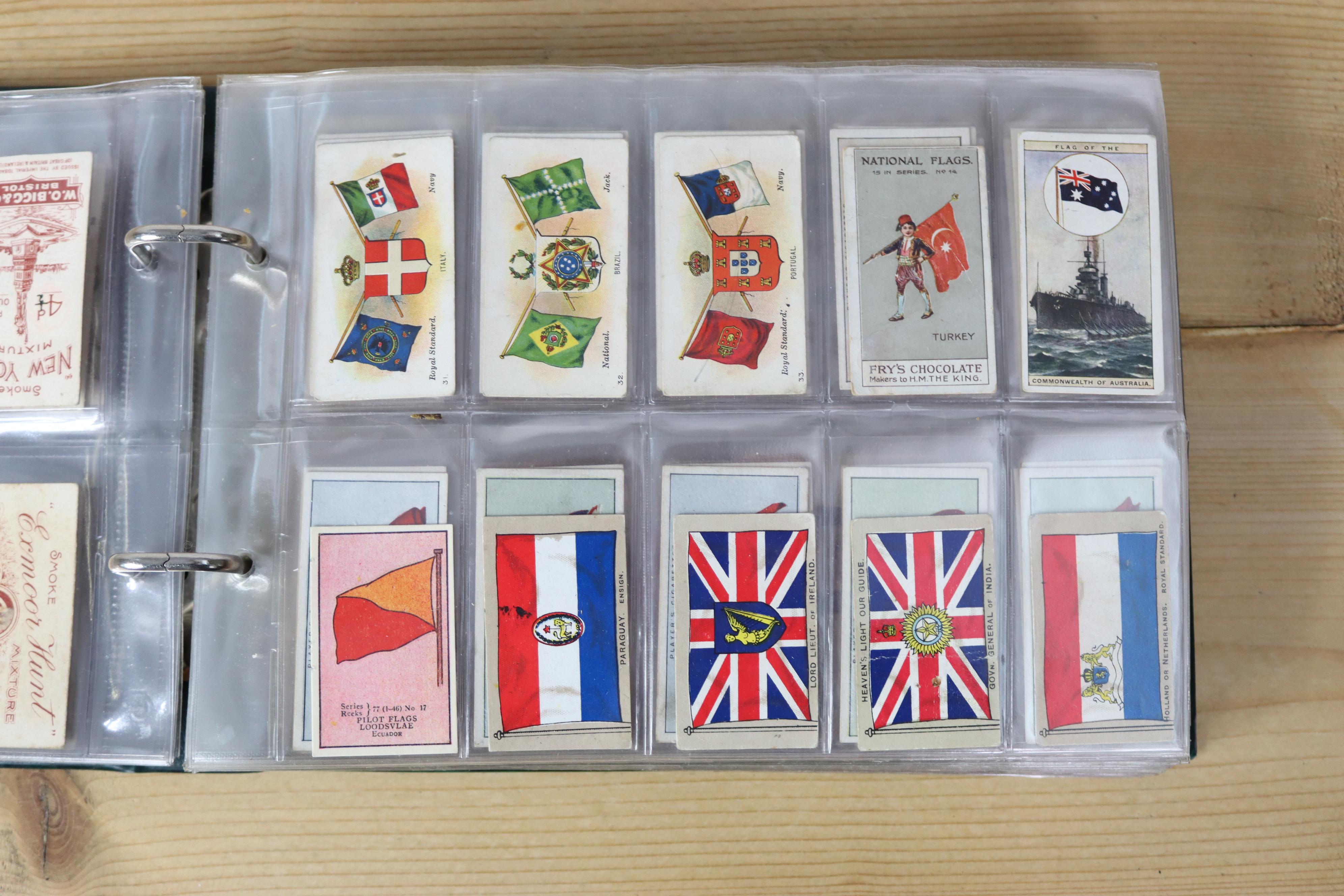 PLAYERS: Countries’ Flags & Arms, 1912, full set of 50; PLAYERS: National Flags & Arms, 1936, full