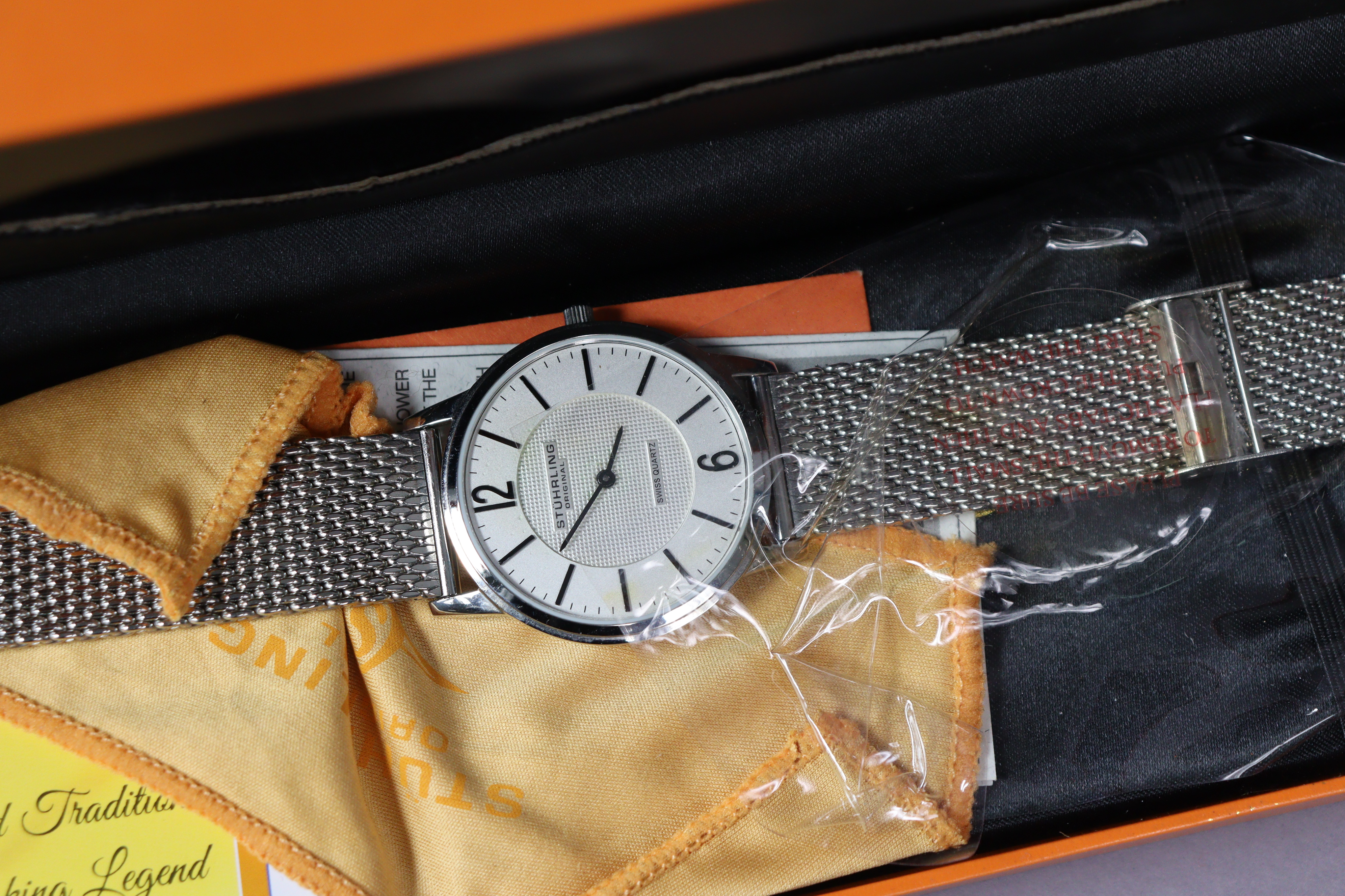 A Stuhrling gent’s wristwatch, boxed. - Image 2 of 3