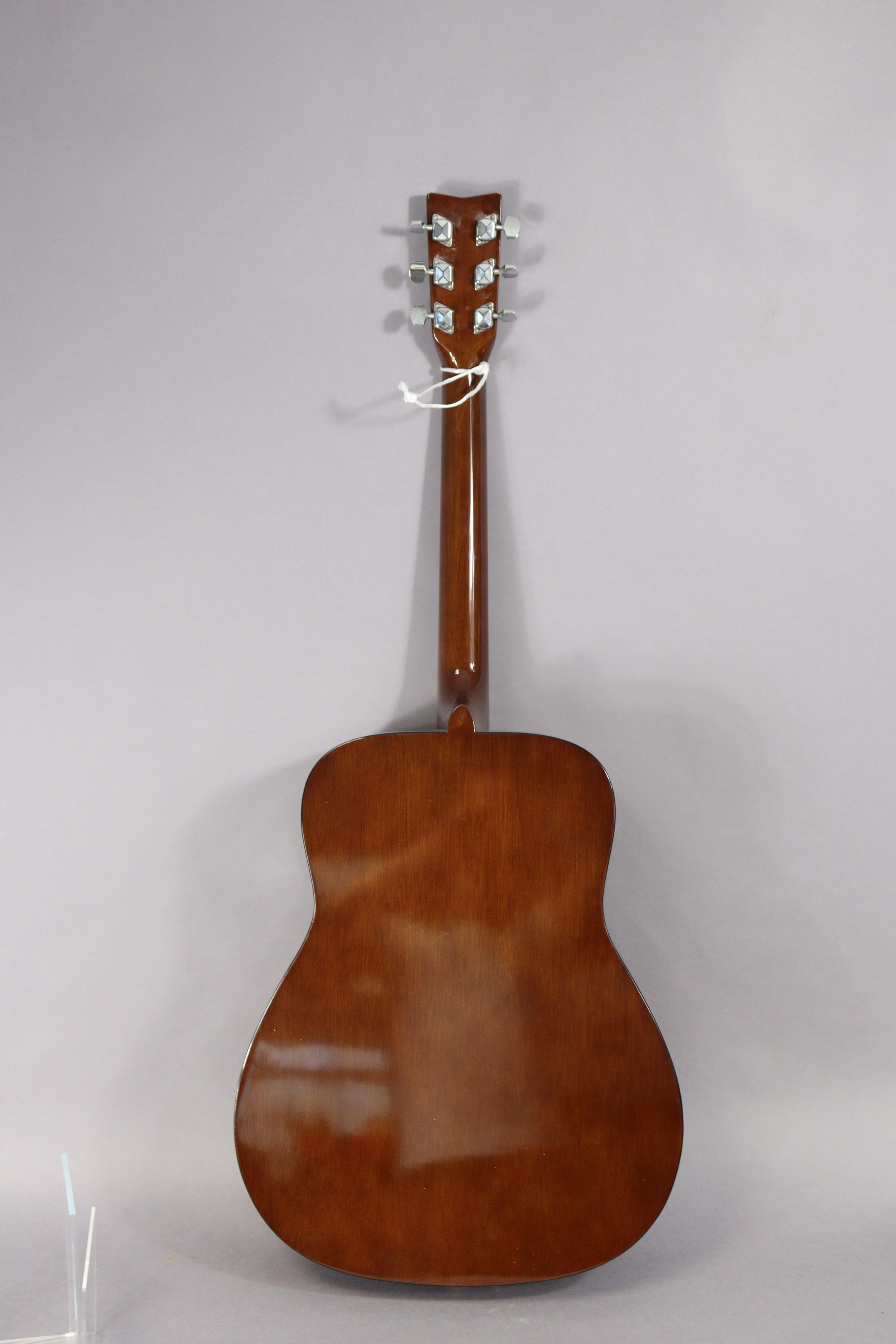 A Yamaha “F-310” six-string acoustic guitar (lacking case). - Image 6 of 6