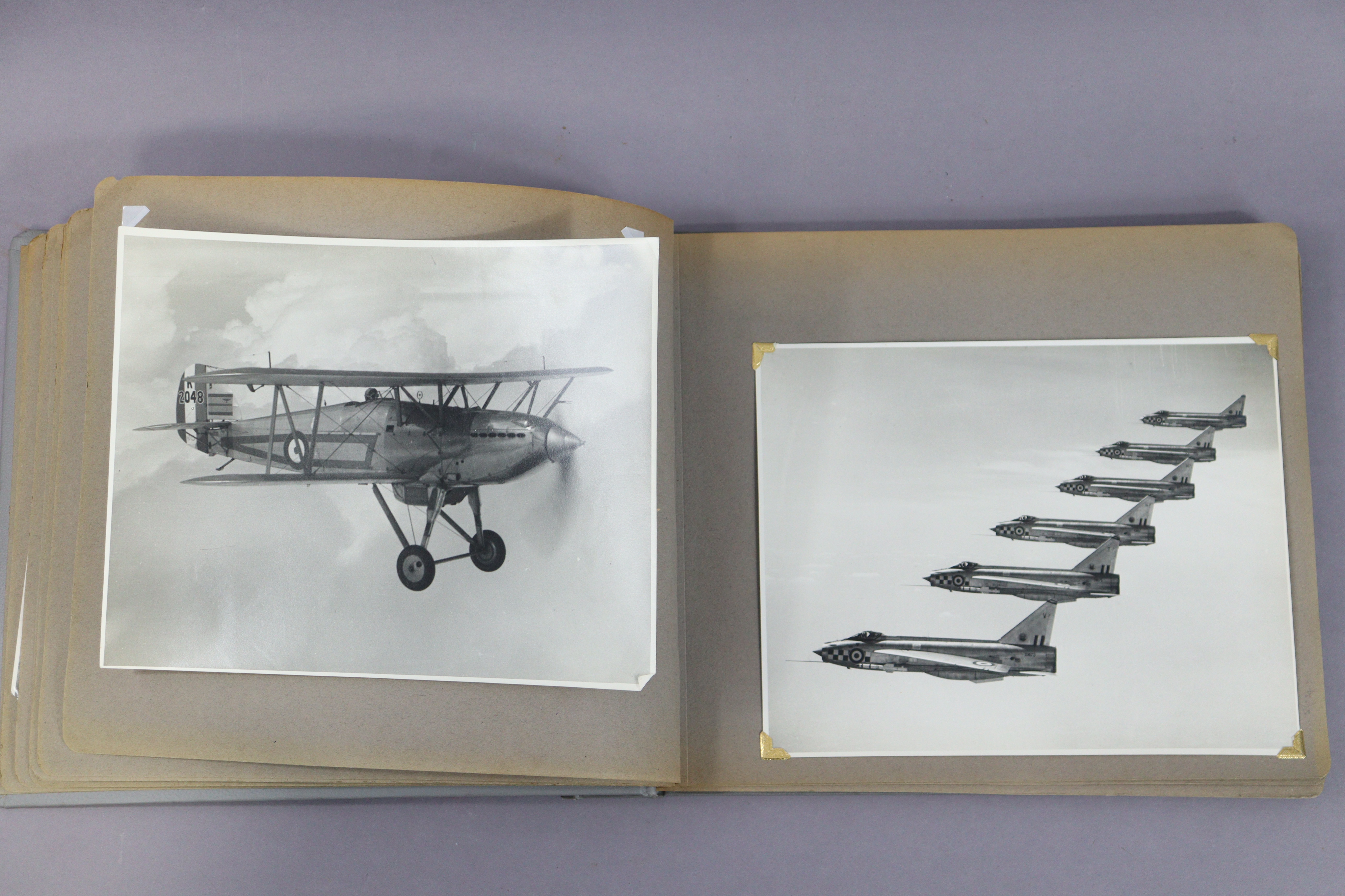 A WWII photograph album containing numerous photographs, postcards, & ephemera all relating to R.A. - Image 9 of 13