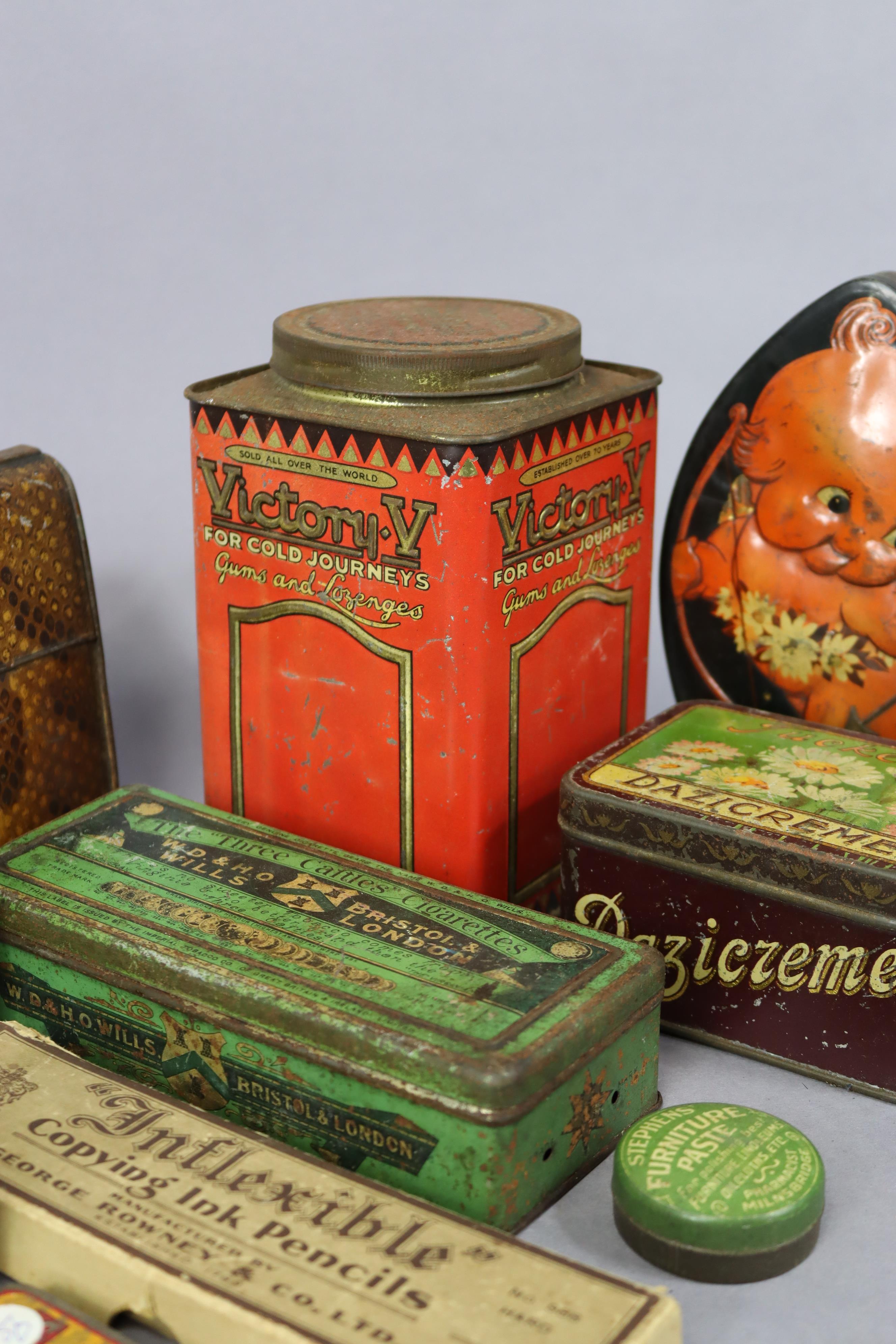 Fifteen various vintage advertising tins & boxes. - Image 3 of 4