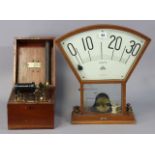 A vintage electric-shock instrument by the Cavendish Electrical Co of London in a mahogany case, and