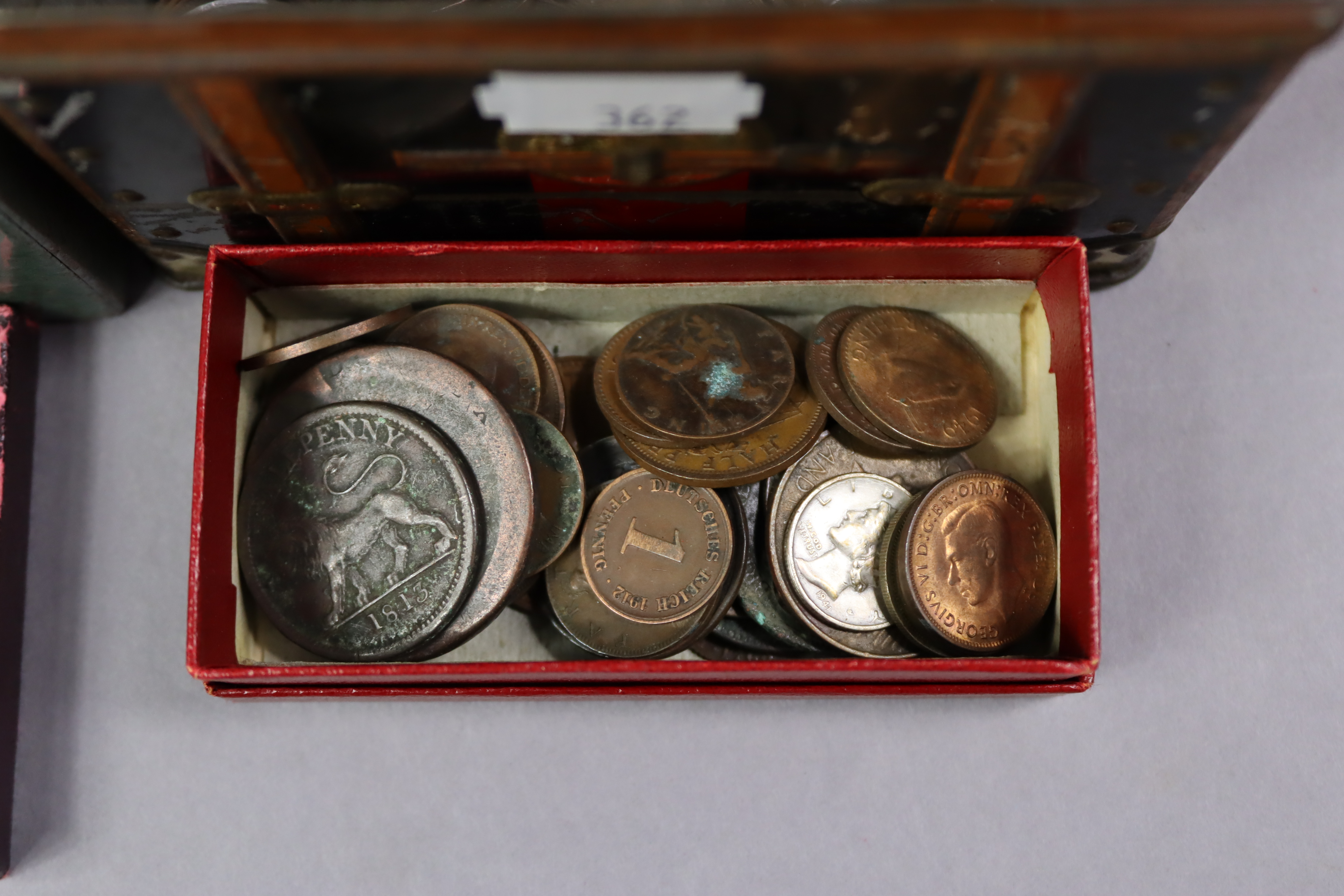 Ten Victorian silver three-pence coins, an Edwardian ditto, thirty-two Geo. V ditto, five Geo. VI - Image 5 of 7