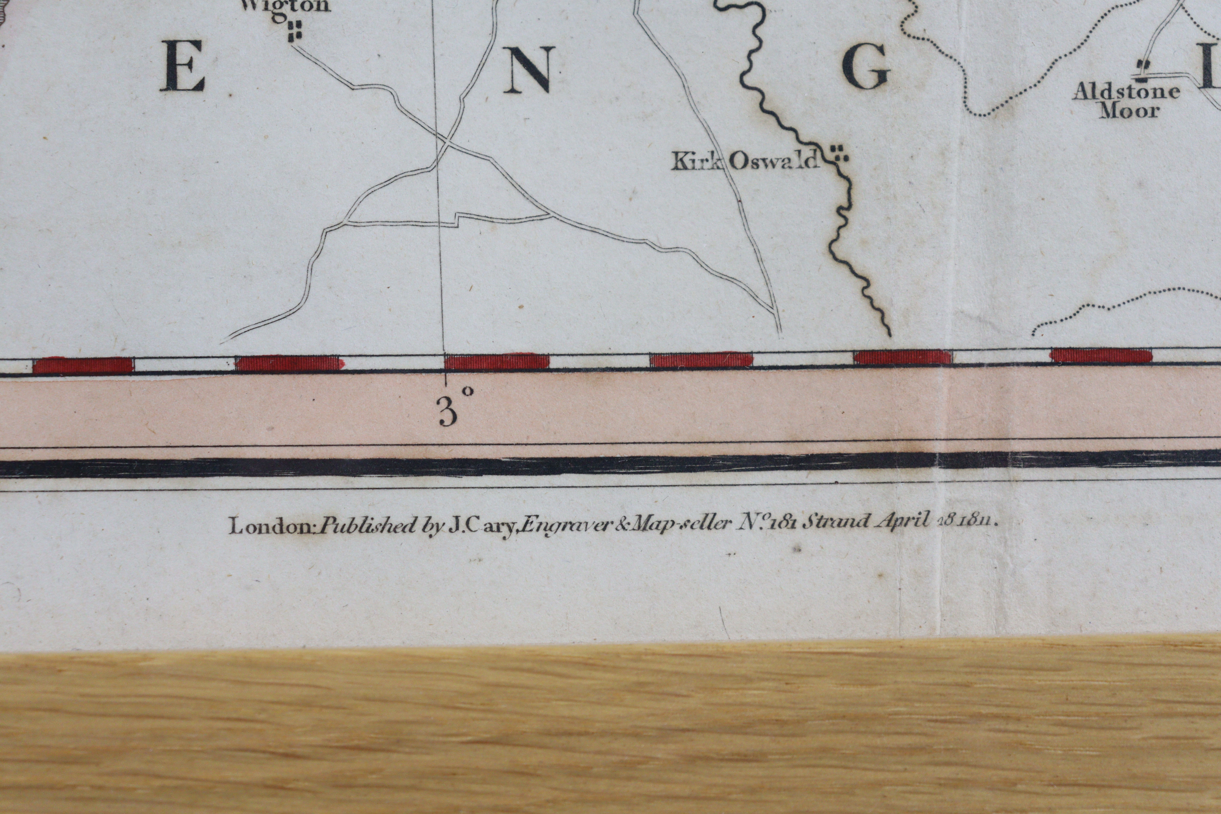 A large coloured map “A New Map of Scotland, From The Latest Authorities” by John Cary dated 1811; - Image 4 of 7
