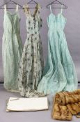 A mid-20th century Marjon Couture dress; another mid-20th century dress by Marshall & Snelgrove of