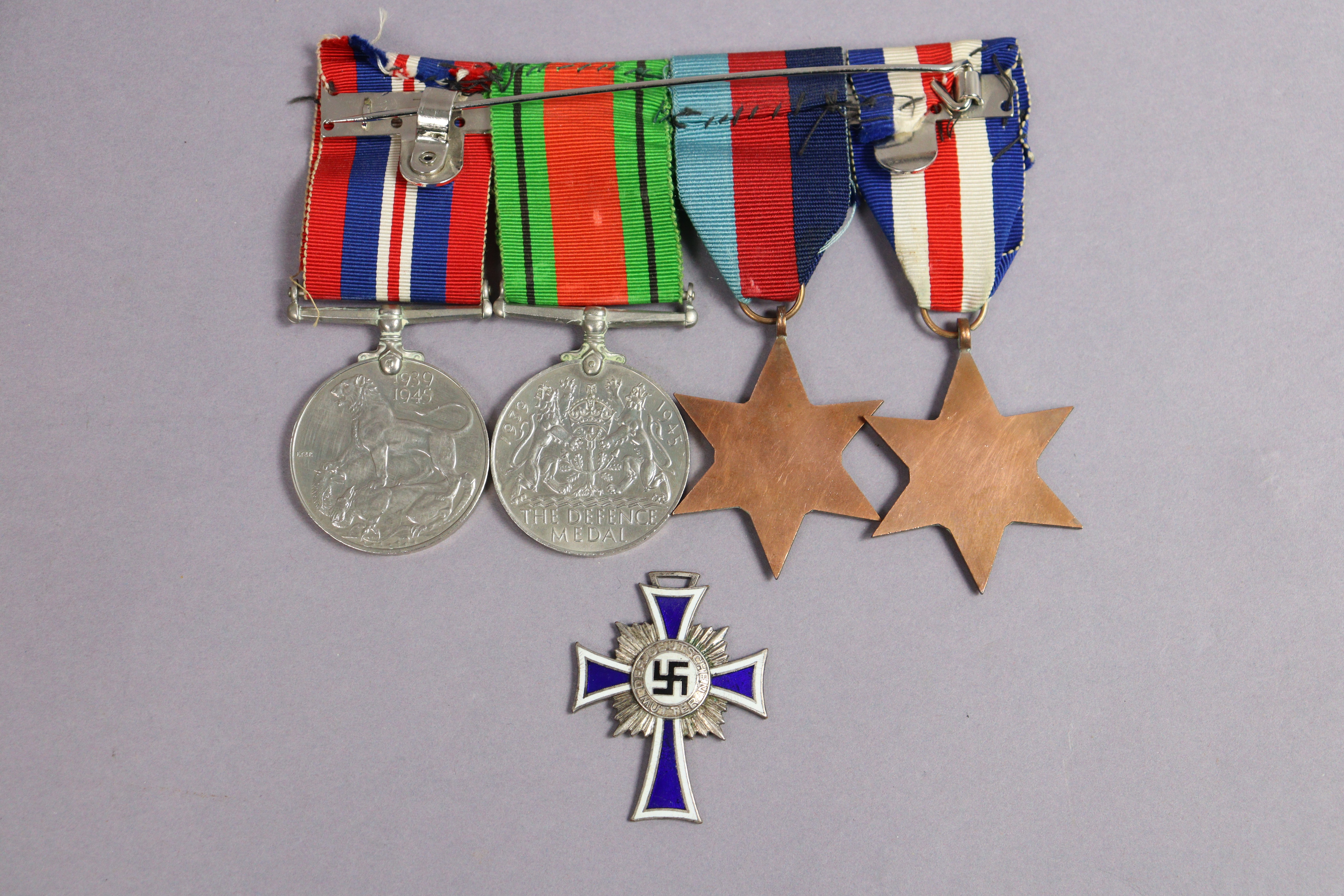 A Second World War group of four: France & Germany Star, 1939-45 Star, Defence & War Medals, un- - Image 2 of 2