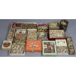 A Ponda plywood five-hundred-piece jigsaw puzzle “Floral Glories”, a Beryl jig-saw puzzle “Her First